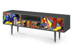 Mueble de TV - 170х59х41 cm - T6 - The Turning Road, Antracite^ Móvel De Tv