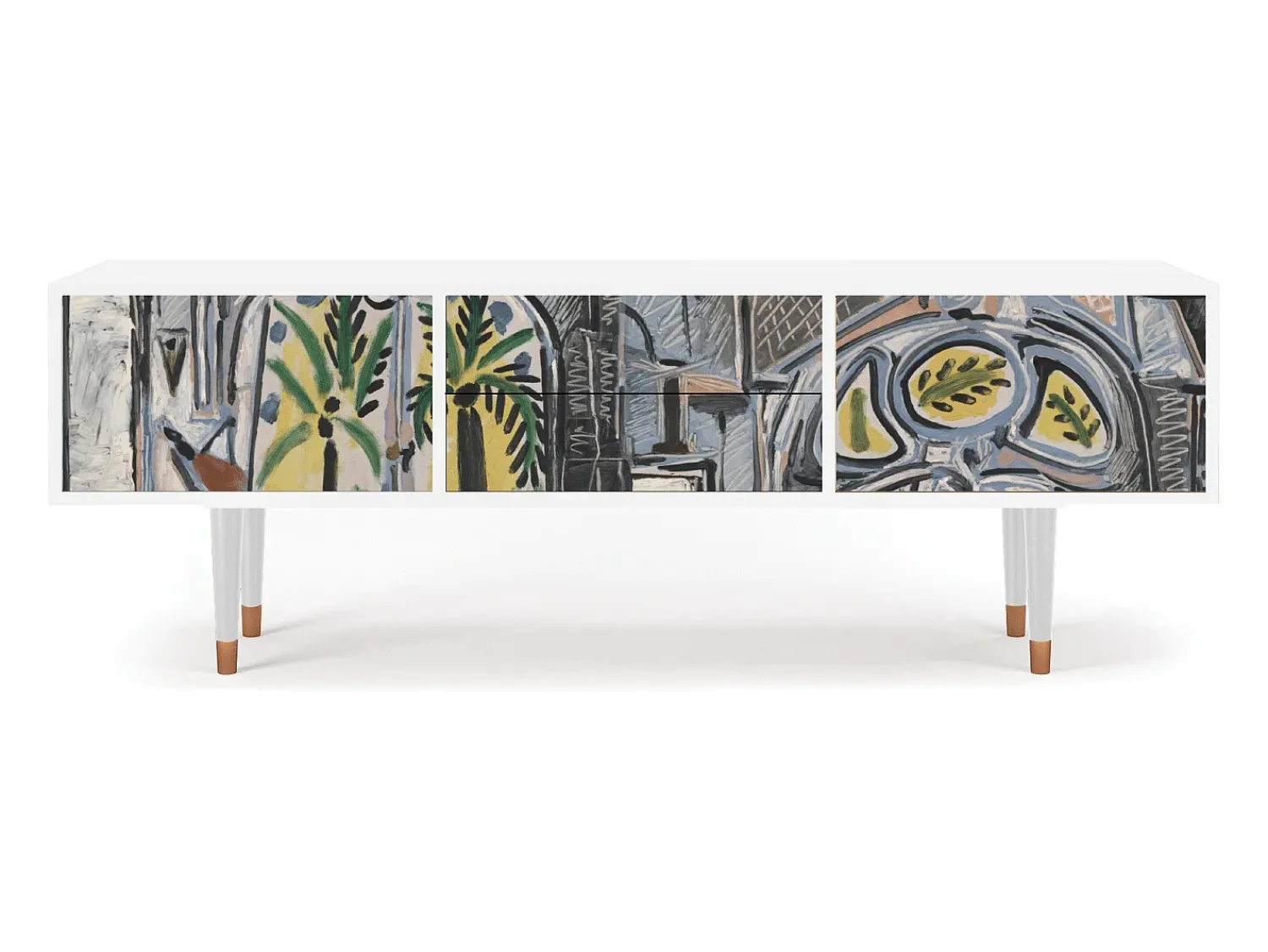 Hot Mueble de TV - 170х59х48 cm - T4 - The Studio , Branco Bege
