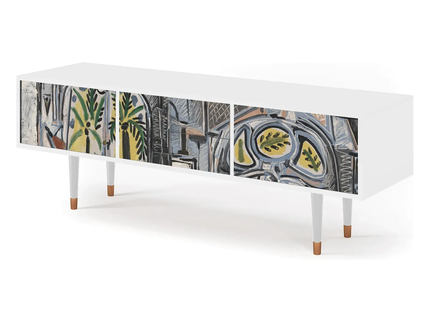 Hot Mueble de TV - 170х59х48 cm - T4 - The Studio , Branco Bege