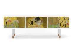 Mueble de TV - 170х59х48 cm - T4 - The Kiss by Klimt , Branco^ Móvel De Tv