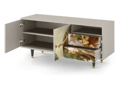 Móvel De Tv| Mueble de TV - 125х56х41 cm - T7 - The Creation of Adam, Areia Bege