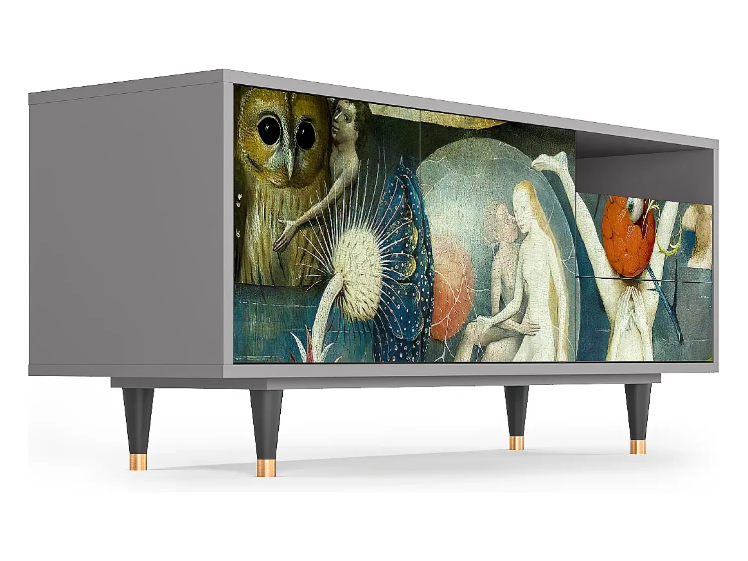 Móvel De Tv| Mueble de TV - 125х56х41 cm - T7 - The Garden Of by Bosch, Cinza Cinzento