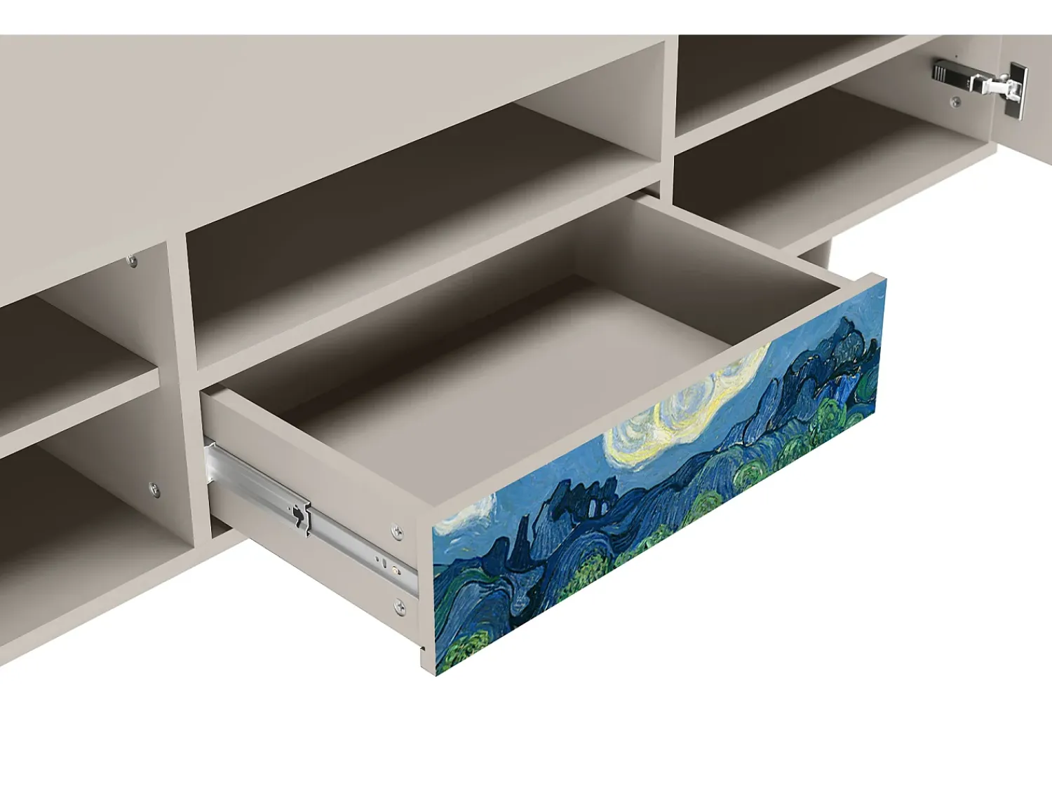 Móvel De Tv* Mueble de TV - 170х59х41 cm - T6 - The Oil Trees, Areia Bege