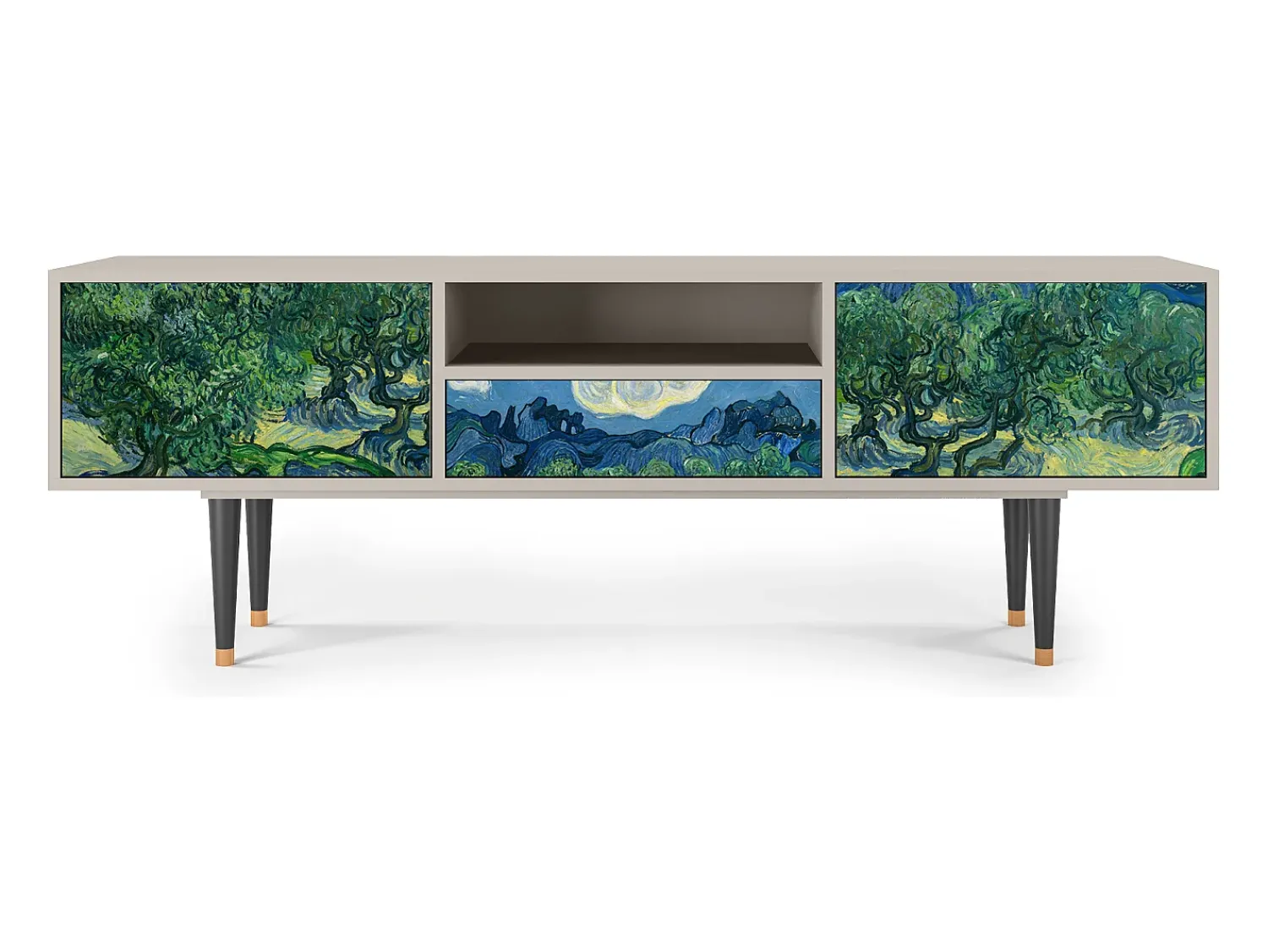 Móvel De Tv* Mueble de TV - 170х59х41 cm - T6 - The Oil Trees, Areia Bege