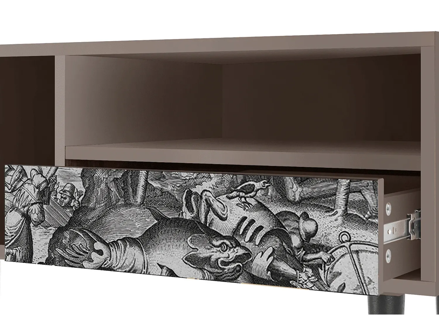 Mueble de TV - 115х59х48 cm - T3 - The Temptation, Latte^ Móvel De Tv