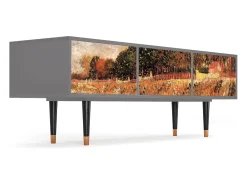 Móvel De Tv| Mueble de TV - 170х59х48 cm - T4 - The Banks, Cinza Cinzento