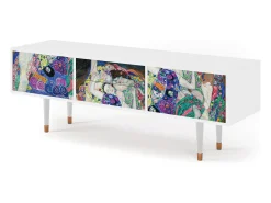 Móvel De Tv| Mueble de TV - 170х59х48 cm - T4 - The Maiden by Klimt, Branco Bege
