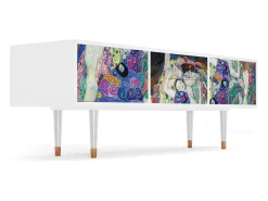 Móvel De Tv| Mueble de TV - 170х59х48 cm - T4 - The Maiden by Klimt, Branco Bege
