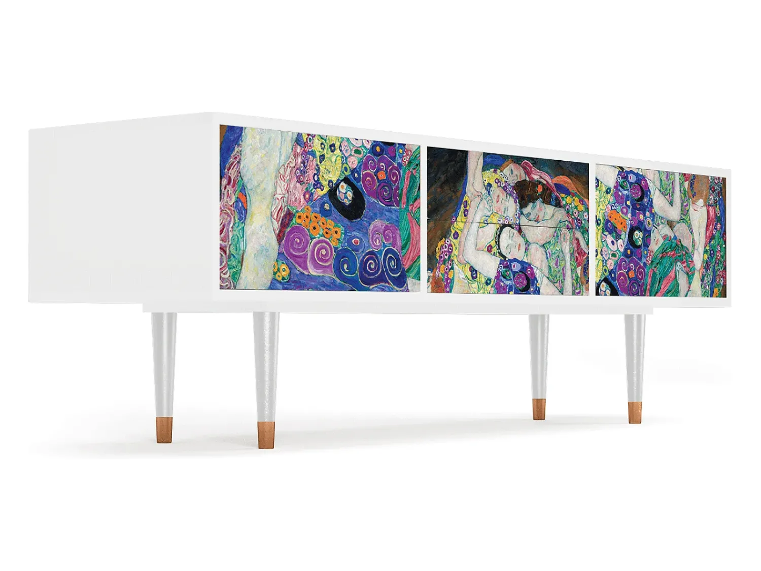 Móvel De Tv| Mueble de TV - 170х59х48 cm - T4 - The Maiden by Klimt, Branco Bege