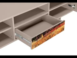 Móvel De Tv* Mueble de TV - 170х59х41 cm - T6 - The Banks, Latte Bege