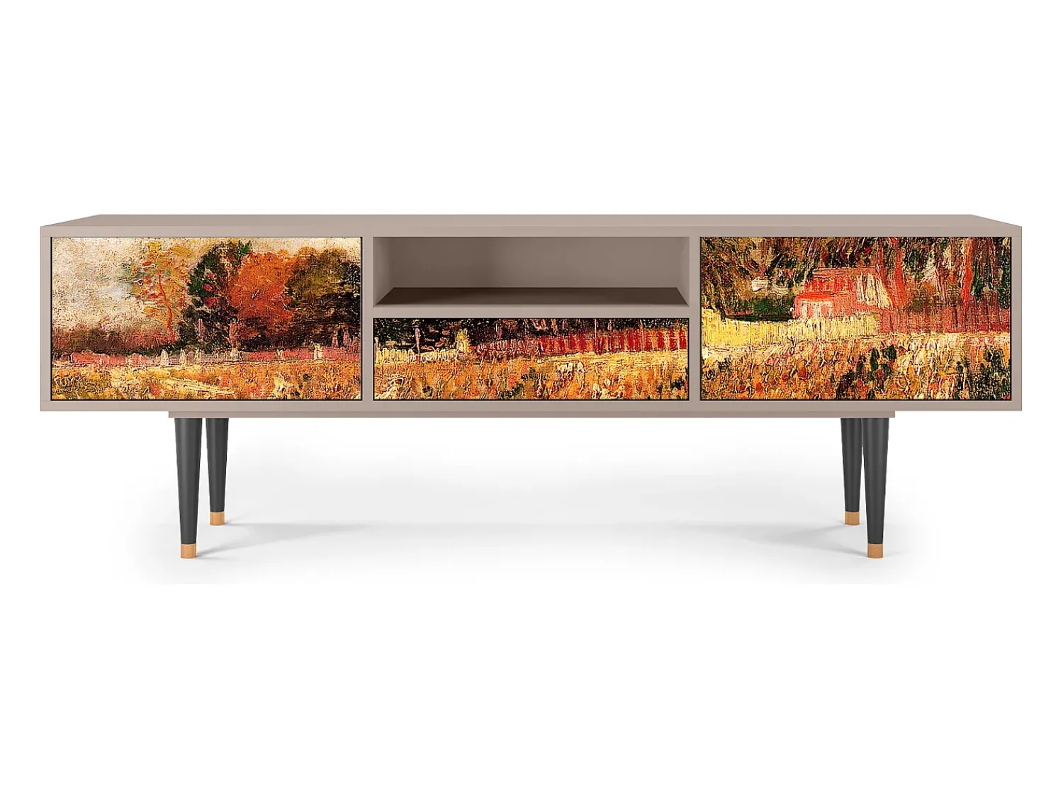Móvel De Tv* Mueble de TV - 170х59х41 cm - T6 - The Banks, Latte Bege