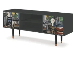 Móvel De Tv| Mueble de TV - 170х69х48 cm - T2 - The Studio , Antracite Cinza antracite
