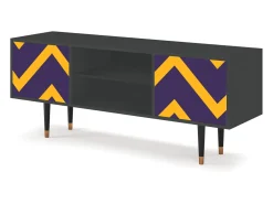 Móvel De Tv* Mueble de TV - 170х69х48 cm - T2 - The Brightest Way, Antracite Cinza antracite