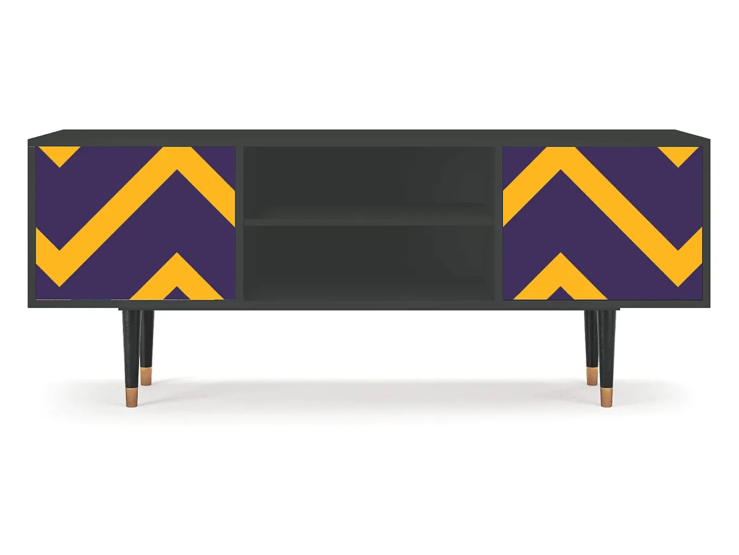 Móvel De Tv* Mueble de TV - 170х69х48 cm - T2 - The Brightest Way, Antracite Cinza antracite