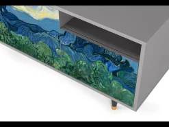 Discount Mueble de TV - 125х56х41 cm - T7 - The Oil Trees, Cinza Cinzento