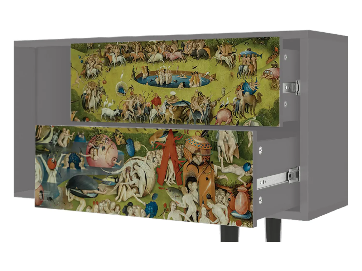 Móvel De Tv| Mueble de TV - 170х69х48 cm - T1 - The Garden 2 by Bosch, Cinza Cinzento