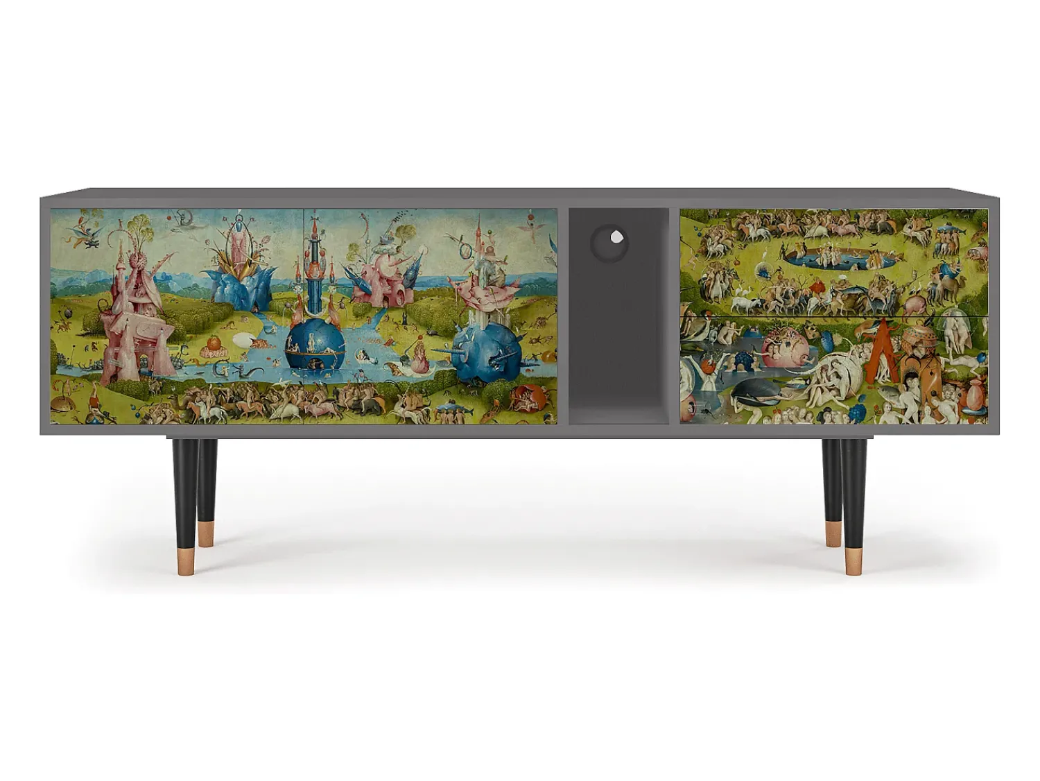 Móvel De Tv| Mueble de TV - 170х69х48 cm - T1 - The Garden 2 by Bosch, Cinza Cinzento