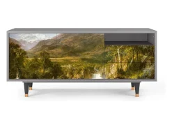 Online Mueble de TV - 125х56х41 cm - T7 - The Heart of the Andes , Cinza Cinzento
