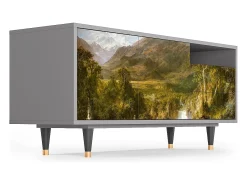 Online Mueble de TV - 125х56х41 cm - T7 - The Heart of the Andes , Cinza Cinzento