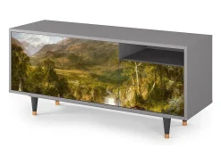 Online Mueble de TV - 125х56х41 cm - T7 - The Heart of the Andes , Cinza Cinzento