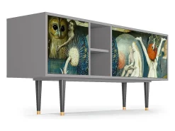 Móvel De Tv* Mueble de TV - 150х69х41 cm - T5 - The Garden Of by Bosch, Cinza Cinzento