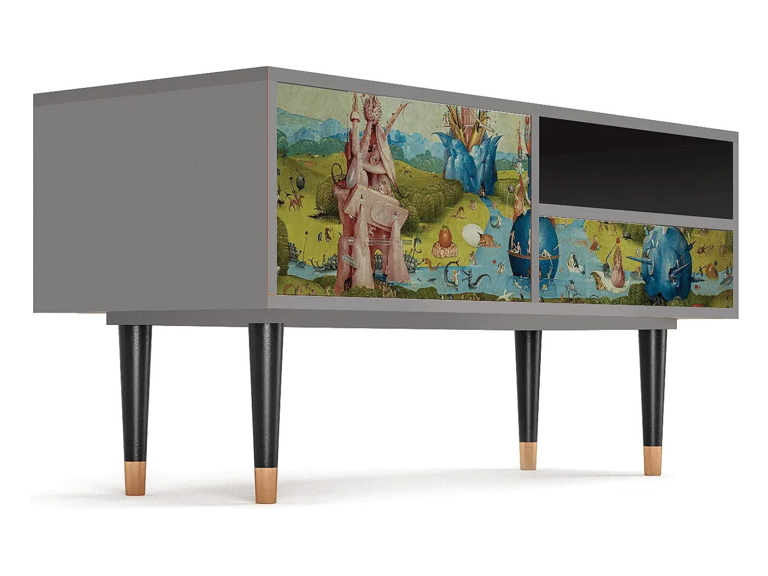 Móvel De Tv* Mueble de TV - 115х59х48 cm - T3 - The Garden 2 by Bosch, Cinza Cinzento