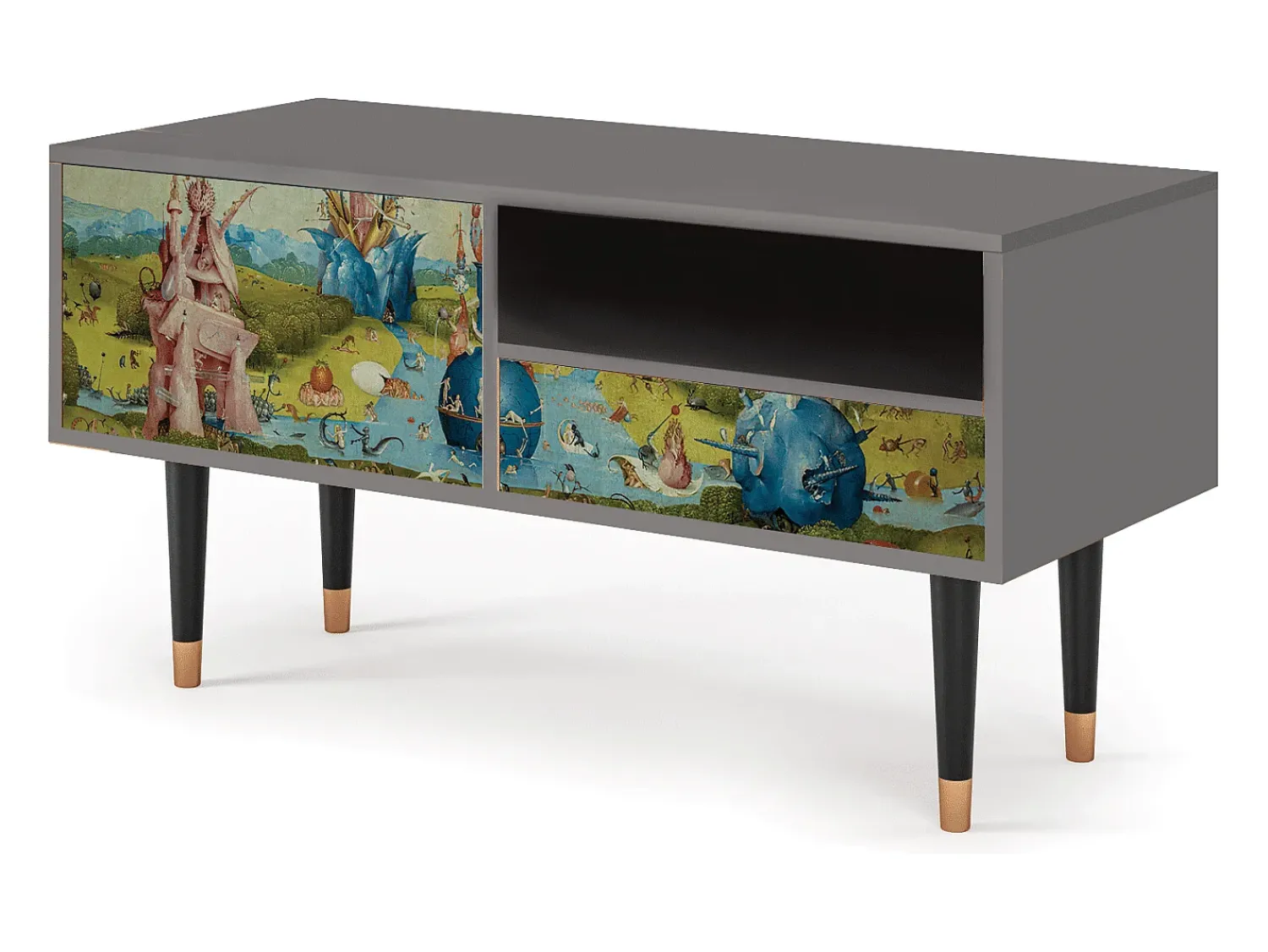 Móvel De Tv* Mueble de TV - 115х59х48 cm - T3 - The Garden 2 by Bosch, Cinza Cinzento