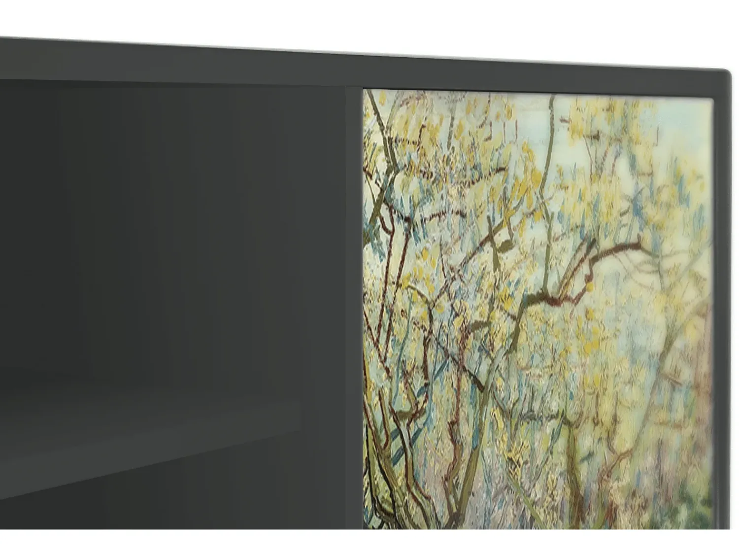 Móvel De Tv* Mueble de TV - 170х69х48 cm - T2 - The Branco Orchard, Antracite Cinza antracite