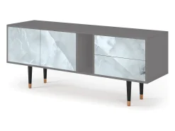 Móvel De Tv* Mueble de TV - 170х69х48 cm - T1 - The Onyx, Cinza Cinzento