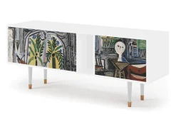 Mueble de TV - 170х69х48 cm - T1 - The Studio , Branco^ Móvel De Tv
