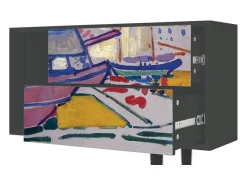 Mueble de TV - 170х69х48 cm - T1 - The Port of Collioure , Antracite^ Móvel De Tv