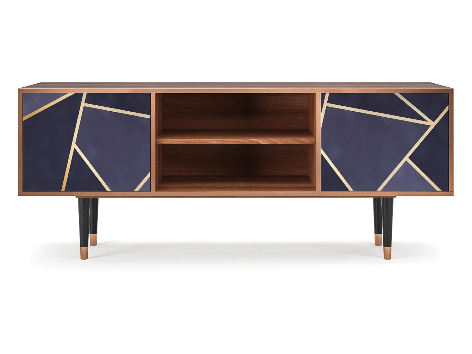 Móvel De Tv* Mueble de TV - 170х69х48 cm - T2 - The Amethyst, Nogueira Castanho