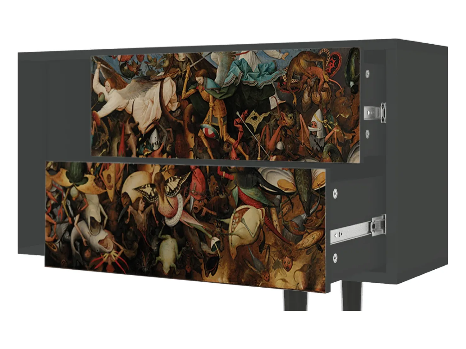 Mueble de TV - 170х69х48 cm - T1 - The Fall, Antracite^ Móvel De Tv