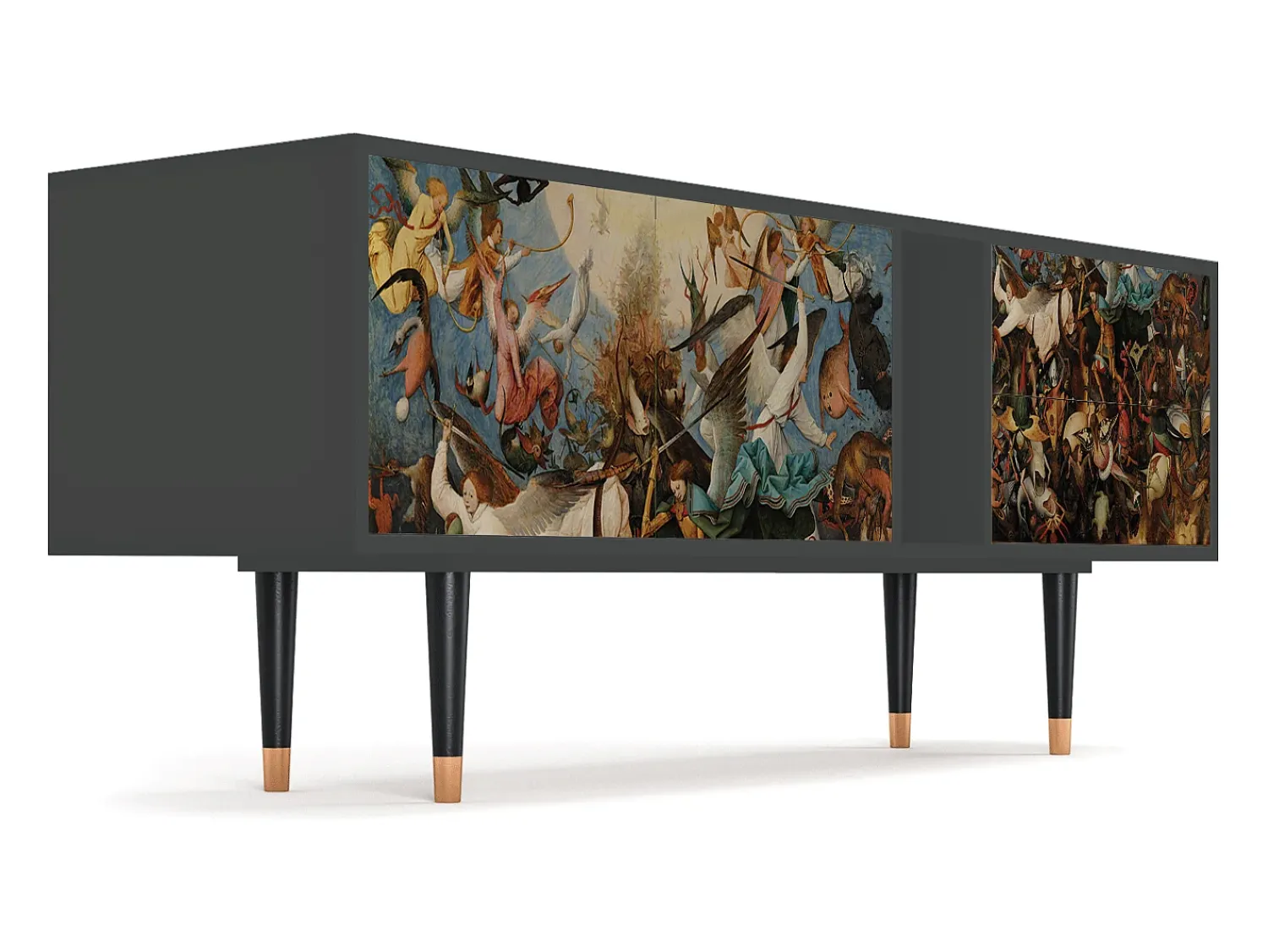 Mueble de TV - 170х69х48 cm - T1 - The Fall, Antracite^ Móvel De Tv
