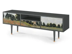 Online Mueble de TV - 170х59х41 cm - T6 - The Poppy Field , Antracite Cinza antracite