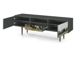 Online Mueble de TV - 170х59х41 cm - T6 - The Poppy Field , Antracite Cinza antracite