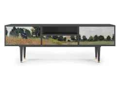 Online Mueble de TV - 170х59х41 cm - T6 - The Poppy Field , Antracite Cinza antracite