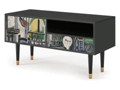 Móvel De Tv* Mueble de TV - 115х59х48 cm - T3 - The Studio , Antracite Cinza antracite