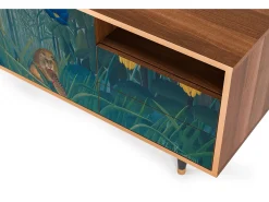 Móvel De Tv* Mueble de TV - 125х56х41 cm - T7 - The Repast of the Lion, Nogueira Castanho