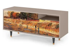 Móvel De Tv* Mueble de TV - 125х56х41 cm - T7 - The Banks, Latte Bege