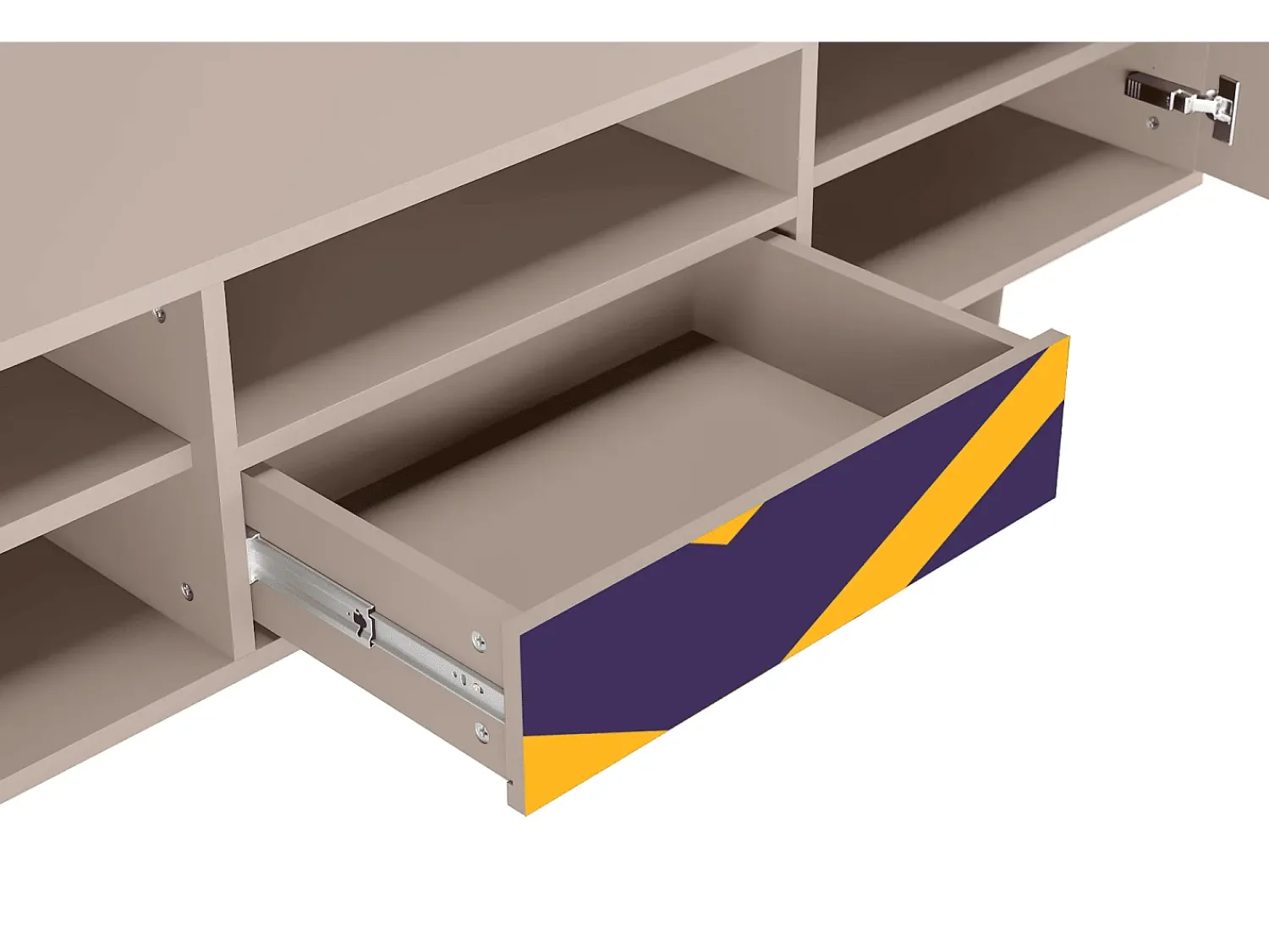 Móvel De Tv* Mueble de TV - 170х59х41 cm - T6 - The Brightest Way, Latte Bege
