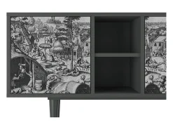 Móvel De Tv| Mueble de TV - 150х69х41 cm - T5 - The Festival of Saint, Antracite Cinza antracite