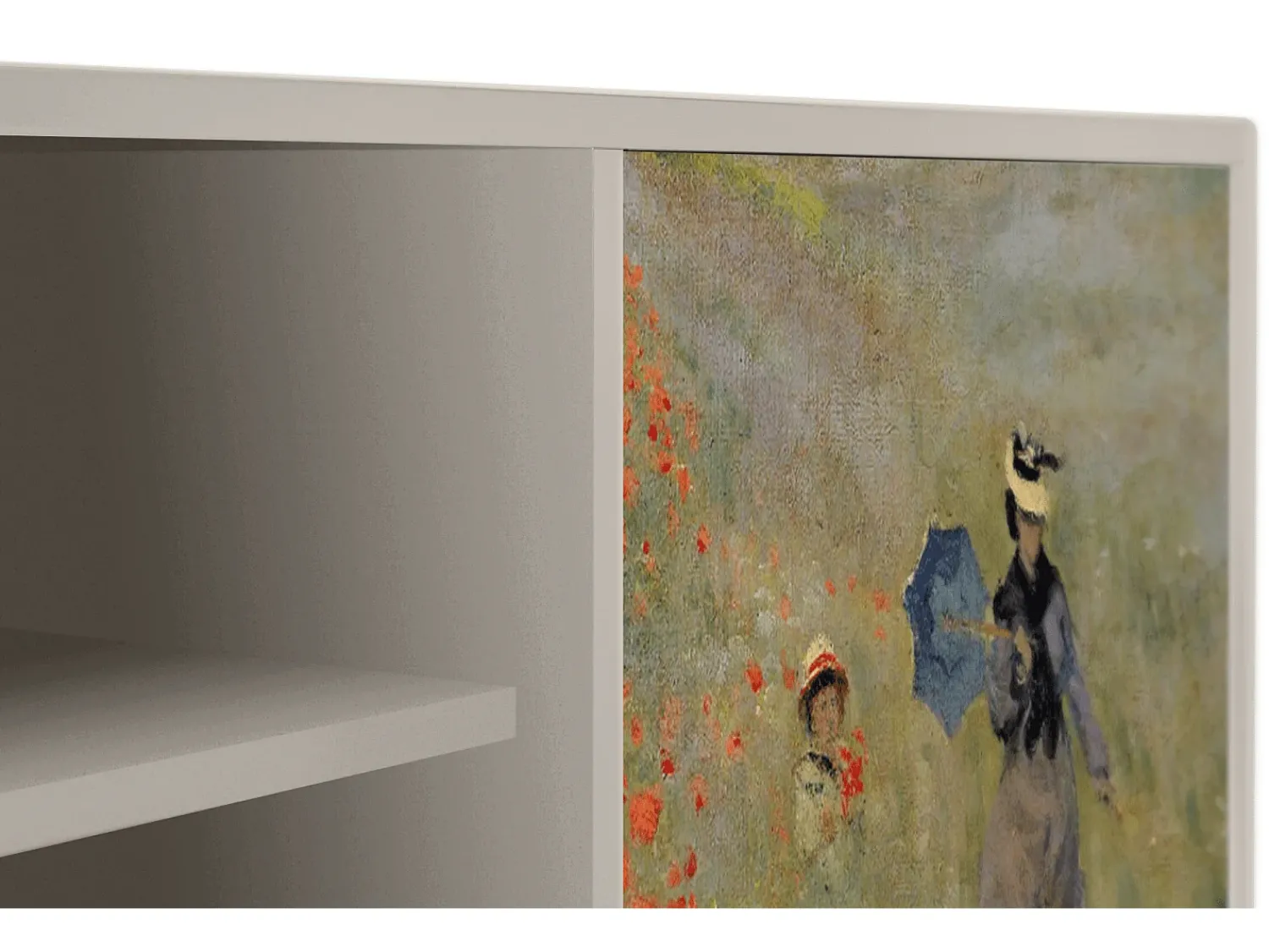 Móvel De Tv| Mueble de TV - 170х69х48 cm - T2 - The Poppy Field , Areia Bege