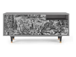 Mueble de TV - 125х56х41 cm - T7 - The Temptation, Cinza^ Móvel De Tv