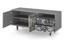 Mueble de TV - 125х56х41 cm - T7 - The Temptation, Cinza^ Móvel De Tv