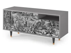 Mueble de TV - 125х56х41 cm - T7 - The Temptation, Cinza^ Móvel De Tv