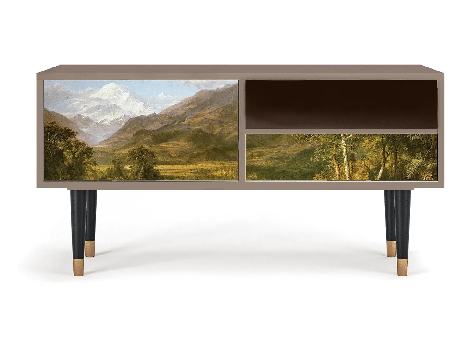 Móvel De Tv* Mueble de TV - 115х59х48 cm - T3 - The Heart of the Andes , Latte Bege