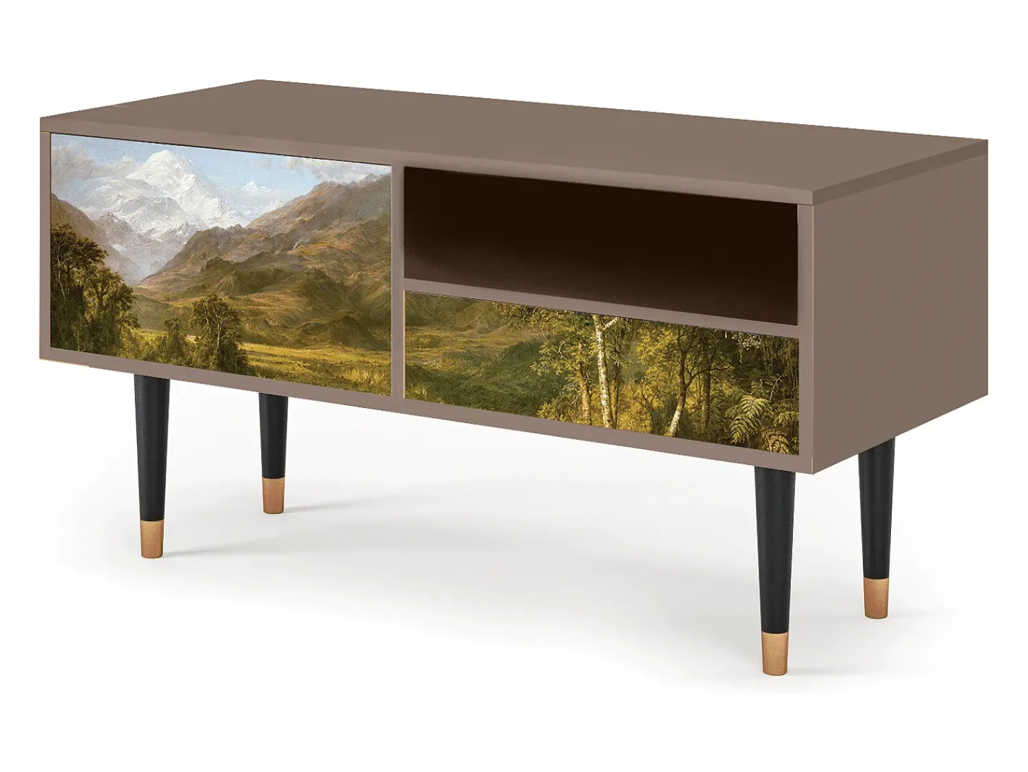 Móvel De Tv* Mueble de TV - 115х59х48 cm - T3 - The Heart of the Andes , Latte Bege