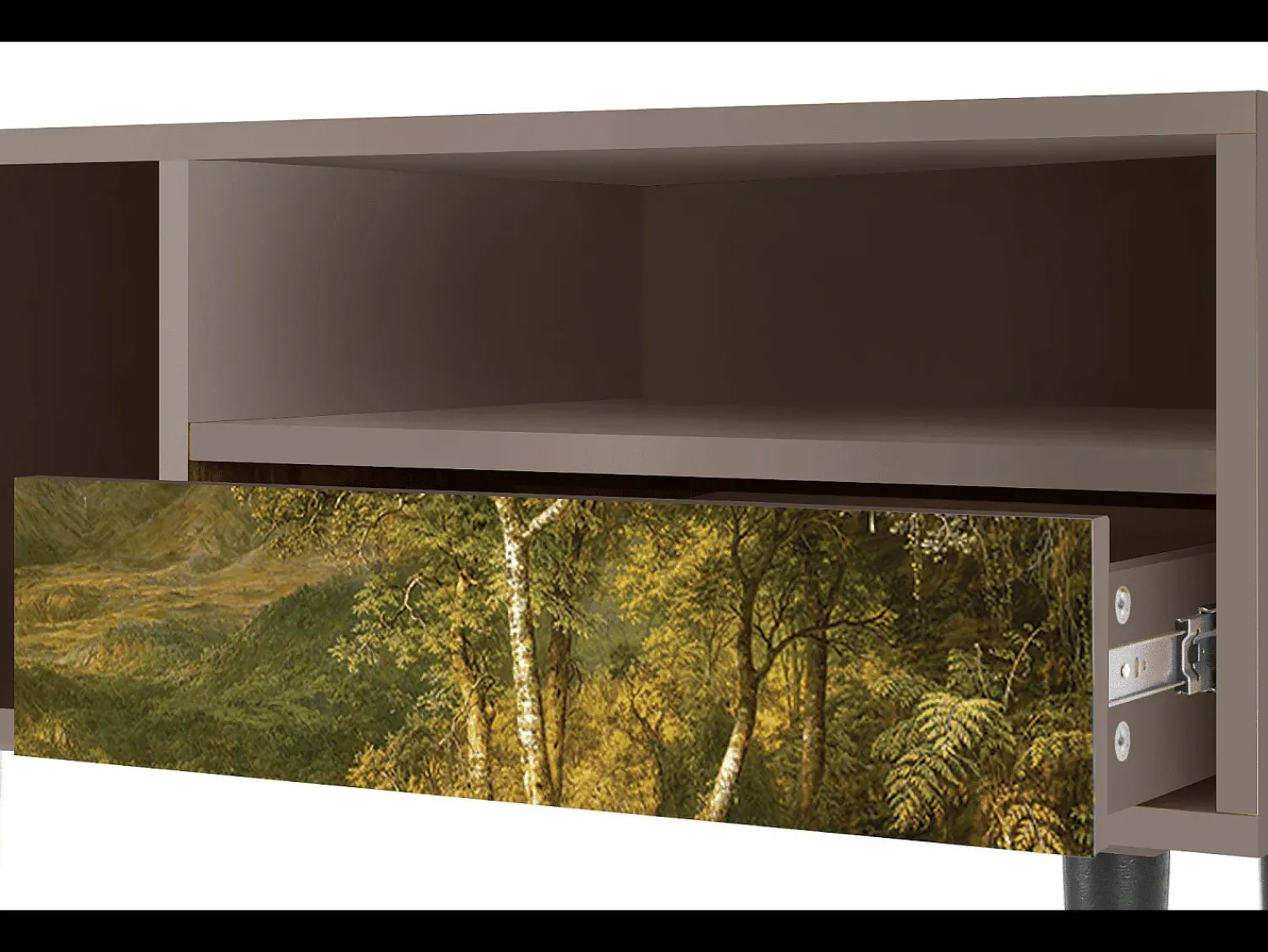 Móvel De Tv* Mueble de TV - 115х59х48 cm - T3 - The Heart of the Andes , Latte Bege