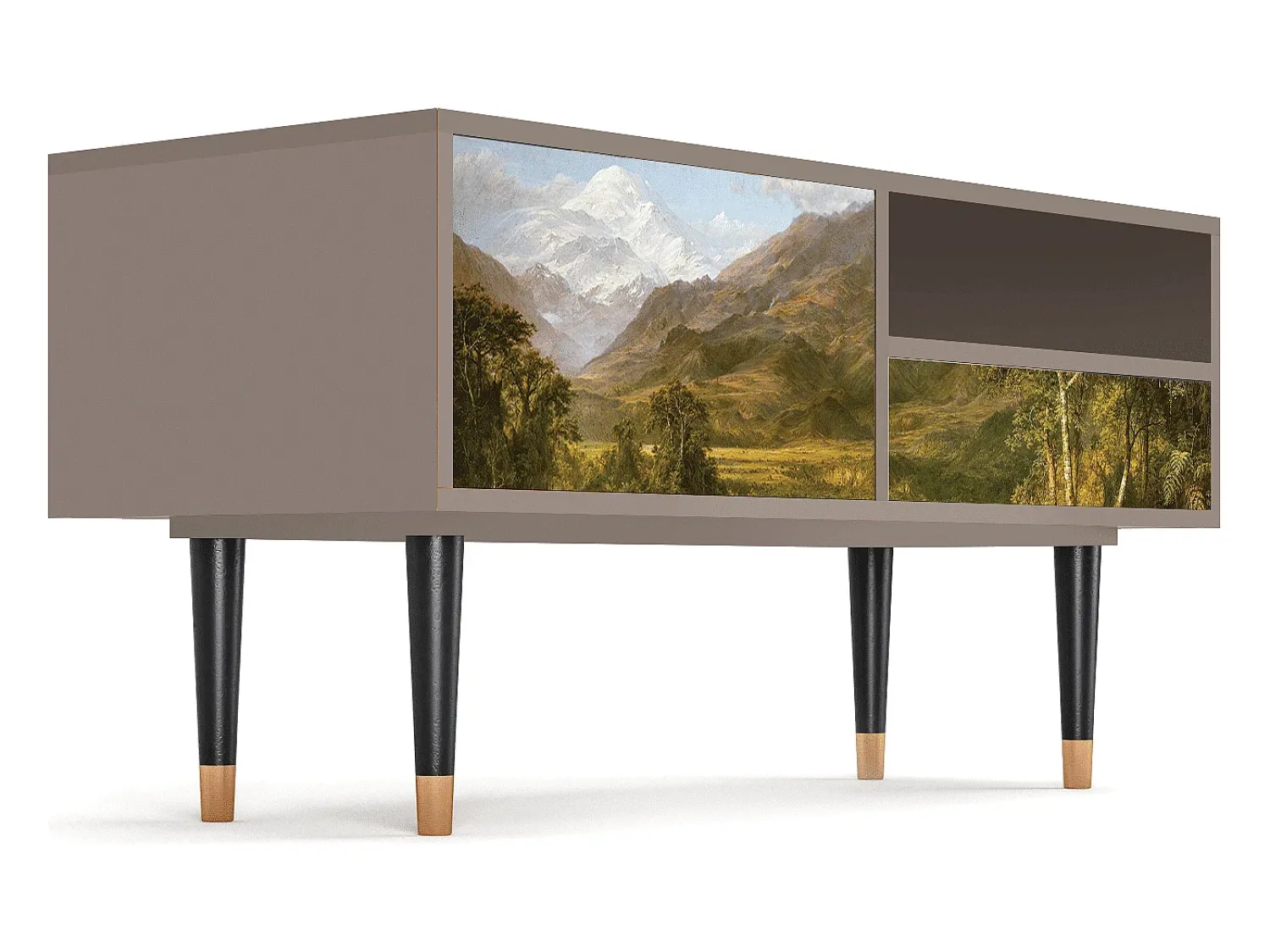 Móvel De Tv* Mueble de TV - 115х59х48 cm - T3 - The Heart of the Andes , Latte Bege
